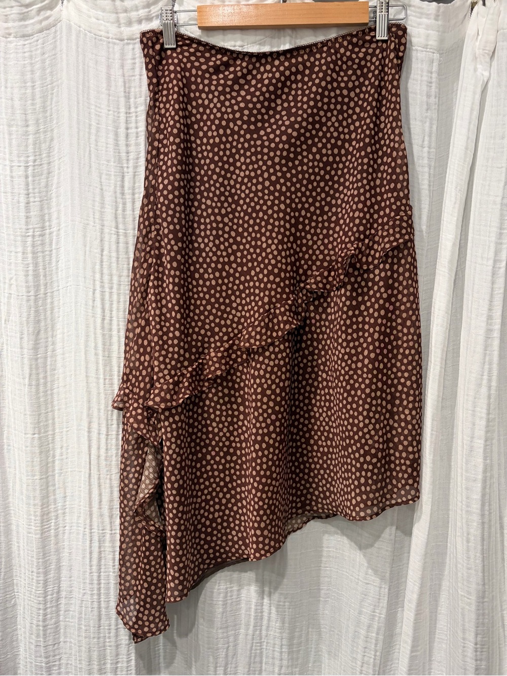 Zara Polka Dot Ruffle Skirt - Picture 3 of 4
